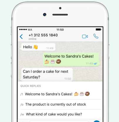 WhatsApp Quick Replies
