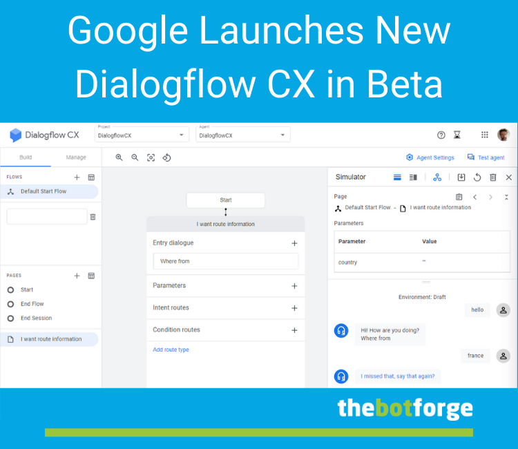 Google Launches New Dialogflow CX in Beta - The Bot Forge