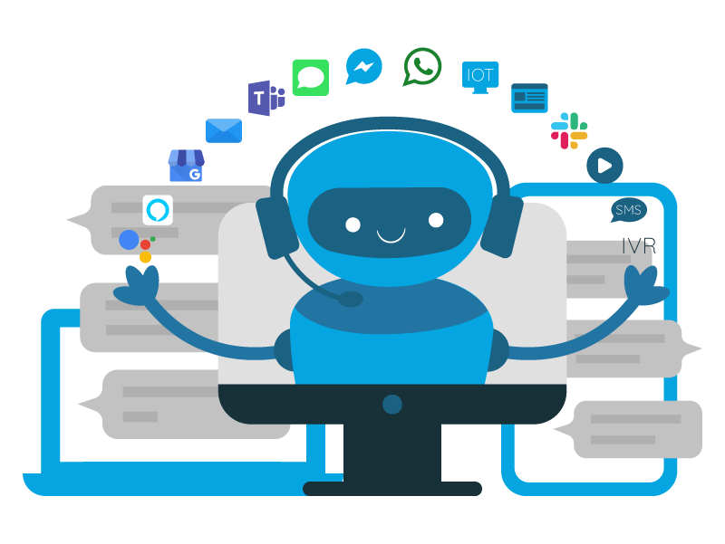 illustration of chatbot channels